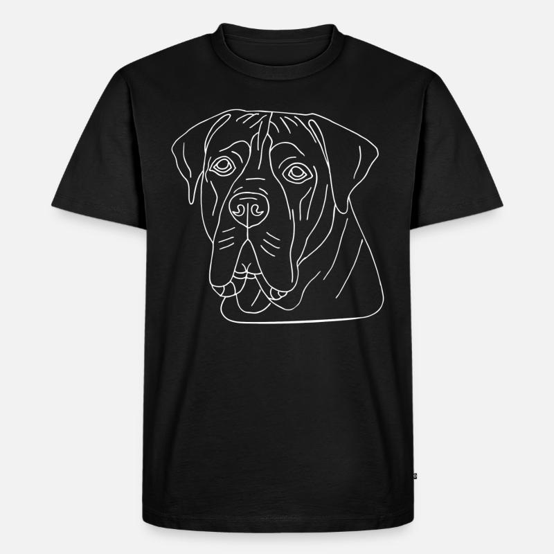 Boerboel - Männer Premium Bio T-Shirt - Schwarz
