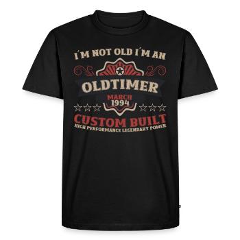 30th Birthday March Vintage 1994 Classic Car - Men's Premium Organic T-Shirt - black - Front - Nico (187cm)