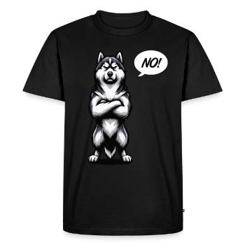 Pas de Husky Husky Propriétaire Husky Propriétaire Husky Lovers - T-shirt Premium bio Homme - noir - Devant - Nico (187cm)