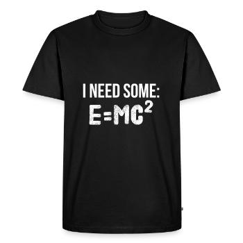 Physics - Men's Premium Organic T-Shirt - black - Front - Nico (187cm)