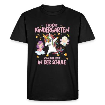 Scolarisation Dabbing Licorne Fées Cadeau cool - T-shirt Premium bio Homme - noir - Devant - Nico (187cm)