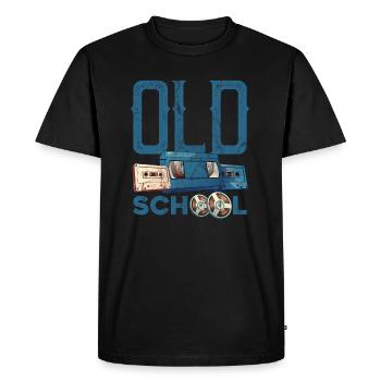 Costume de fête vintage old school - T-shirt Premium bio Homme - noir - Devant - Nico (187cm)