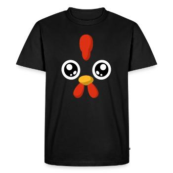 Chicken costume chicken disguise carnival - Men's Premium Organic T-Shirt - black - Front - Nico (187cm)