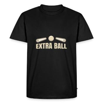 Cadeau de flipper drôle d'extraball - T-shirt Premium bio Homme - noir - Devant - Nico (187cm)