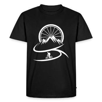 Motif vélo motif vélo - T-shirt Premium bio Homme - noir - Devant - Nico (187cm)