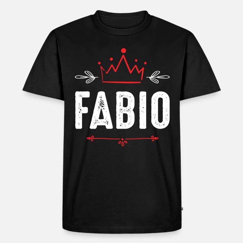 Fabio - Männer Premium Bio T-Shirt - Schwarz