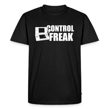 Control Freak - Gaming - Gamer - Games - Men's Premium Organic T-Shirt - black - Front - Nico (187cm)
