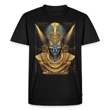 Dieu extraterrestre fantastique - T-shirt Premium bio Homme - noir - Devant - Nico (187cm)