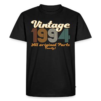 Original vintage 1994 28th birthday gift - Men's Premium Organic T-Shirt - black - Front - Nico (187cm)