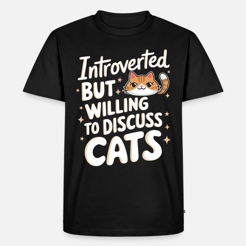 Introvertierter asozialer introvertierter - Männer Premium Bio T-Shirt - Schwarz