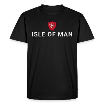 Île de Man - T-shirt Premium bio Homme - noir - Devant - Nico (187cm)
