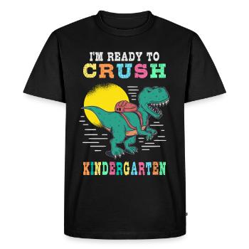 Prêt pour la maternelle - T-shirt Premium bio Homme - noir - Devant - Nico (187cm)