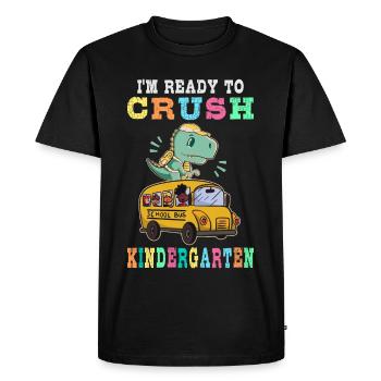 Prêt pour la maternelle - T-shirt Premium bio Homme - noir - Devant - Nico (187cm)