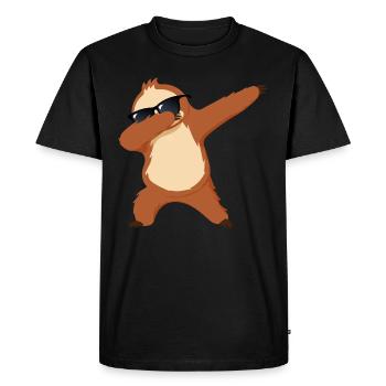 Dabbing Sloth Dance Sloth Gift - Men's Premium Organic T-Shirt - black - Front - Nico (187cm)