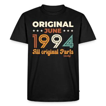 Original Juin 1994 Millésime 1994 Anniversaire 1994 - T-shirt Premium bio Homme - noir - Devant - Nico (187cm)