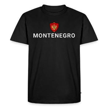 Montenegro - Men's Premium Organic T-Shirt - black - Front - Nico (187cm)