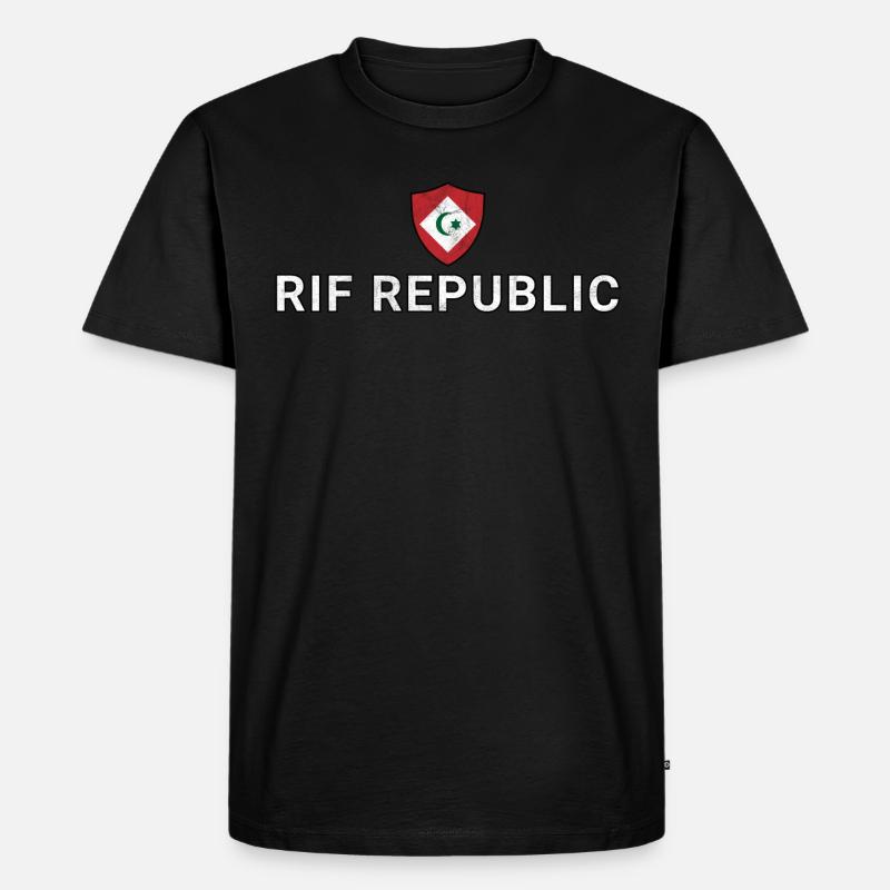 Rif-Republik - Männer Premium Bio T-Shirt - Schwarz