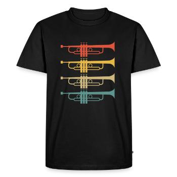 Trombone - T-shirt Premium bio Homme - noir - Devant - Nico (187cm)