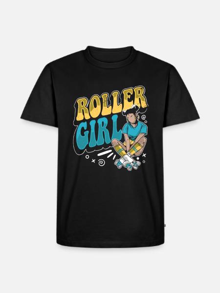 Roller Skates Running Roller Skates - Men's Premium Organic T-Shirt - black
