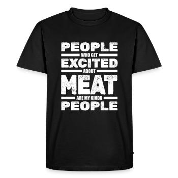 Boucher Boucher Boucher Boucher - T-shirt Premium bio Homme - noir - Devant - Nico (187cm)