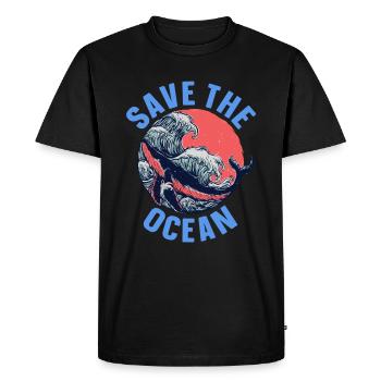 Marine biology - Men's Premium Organic T-Shirt - black - Front - Nico (187cm)