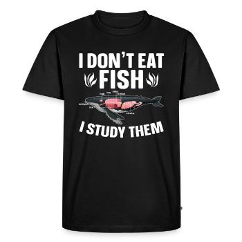 Marine biology - Men's Premium Organic T-Shirt - black - Front - Nico (187cm)
