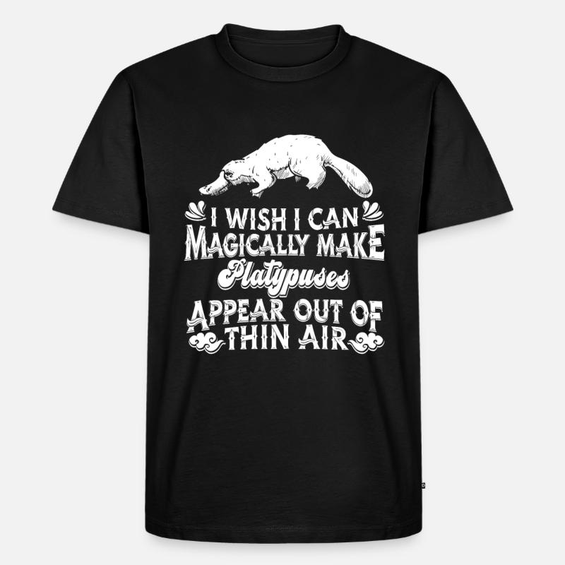 Schnabeltier Platypus - Männer Premium Bio T-Shirt - Schwarz