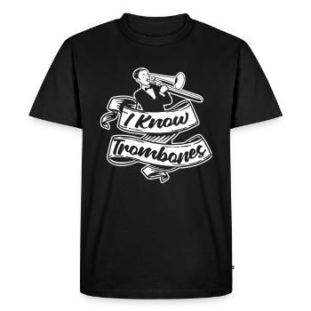 Trombone - T-shirt Premium bio Homme - noir - Devant - Nico (187cm)