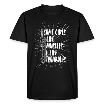 Trombone - T-shirt Premium bio Homme - noir - Devant - Nico (187cm)