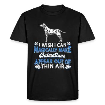 Chien dalmate - T-shirt Premium bio Homme - noir - Devant - Nico (187cm)