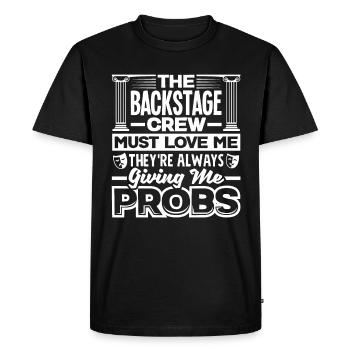 Thespian Theater Theatrical Thespianism Funny - Men's Premium Organic T-Shirt - black - Front - Nico (187cm)