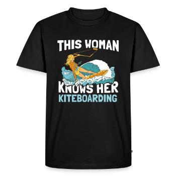 Kitesurf Kiteboard Kite Kite Kiten - T-shirt Premium bio Homme - noir - Devant - Nico (187cm)