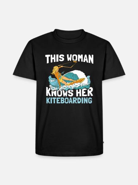 Kitesurfing Kiteboarding Kite Kite Kiten - Men's Premium Organic T-Shirt - black