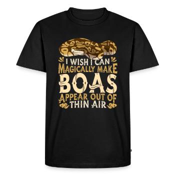 Boa Constrictor Serpent - T-shirt Premium bio Homme - noir - Devant - Nico (187cm)