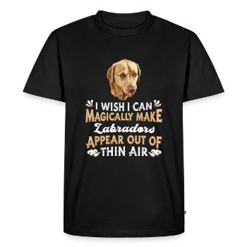 Chien Labrador - T-shirt Premium bio Homme - noir - Devant - Nico (187cm)