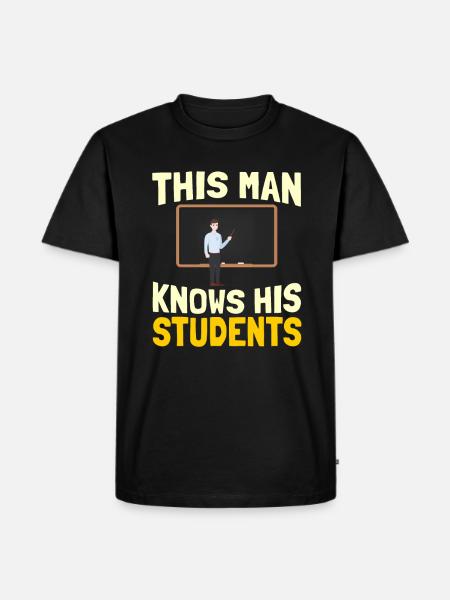 École d’enseignants Pédagogue enseignant - T-shirt Premium bio Homme - noir