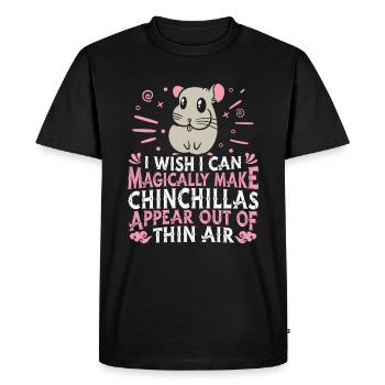 Chinchilla - T-shirt Premium bio Homme - noir - Devant - Nico (187cm)