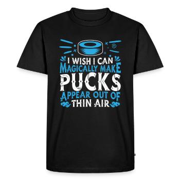 Hockey sur glace Équipe de joueurs de hockey sur glace - T-shirt Premium bio Homme - noir - Devant - Nico (187cm)
