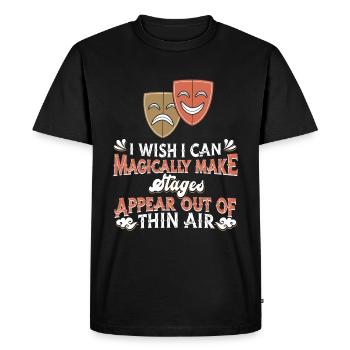Théâtre - T-shirt Premium bio Homme - noir - Devant - Nico (187cm)