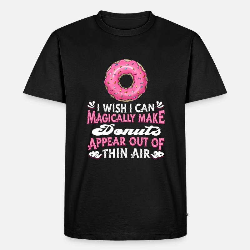 Donut Doughnut - Männer Premium Bio T-Shirt - Schwarz