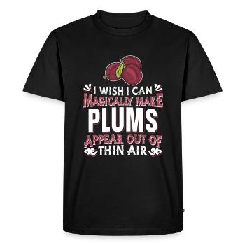 Prunes - T-shirt Premium bio Homme - noir - Devant - Nico (187cm)