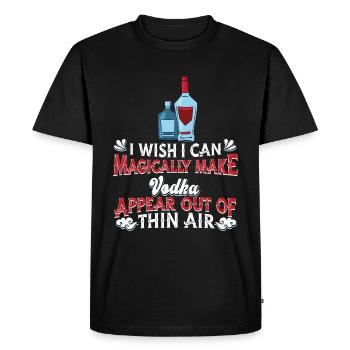 Vodka Wodka - T-shirt Premium bio Homme - noir - Devant - Nico (187cm)