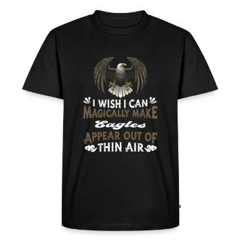 Tête d’aigle Oiseau de proie Oiseau de proie - T-shirt Premium bio Homme - noir - Devant - Nico (187cm)