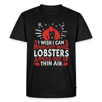 Lobster Sea Crab Lobster Seafood - Men's Premium Organic T-Shirt - black - Front - Nico (187cm)