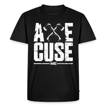 Hache Hache Lancer Hache Hache Lancer Hache Ax Lanceur Hache Cuse - T-shirt Premium bio Homme - noir - Devant - Nico (187cm)