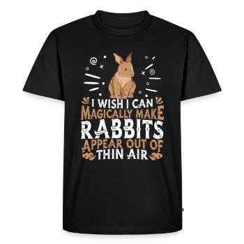 Lapin Karnickel Rammler - T-shirt Premium bio Homme - noir - Devant - Nico (187cm)