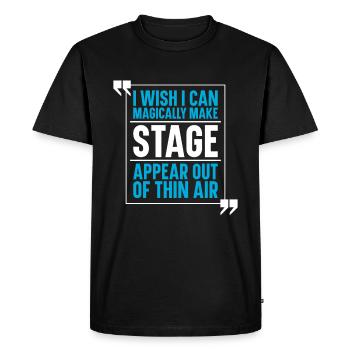 Théâtre - T-shirt Premium bio Homme - noir - Devant - Nico (187cm)