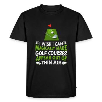 Golf Golfer Golfer Golfer Golf Course - Men's Premium Organic T-Shirt - black - Front - Nico (187cm)