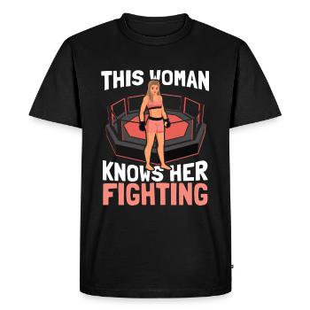 MMA Mixed Martial Arts - Men's Premium Organic T-Shirt - black - Front - Nico (187cm)
