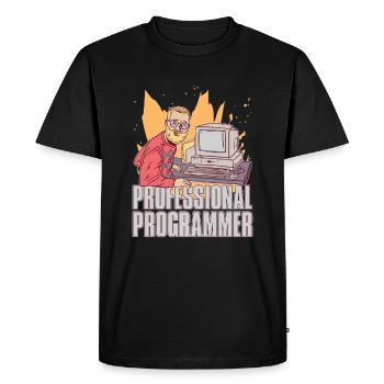 Programmer Coder Software Developer - Men's Premium Organic T-Shirt - black - Front - Nico (187cm)